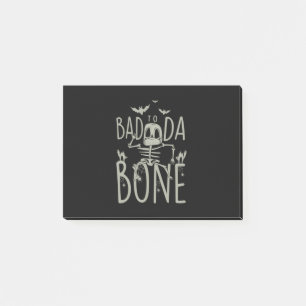 Halloween-Geschenk Schlecht zu Da Bone Post-it Klebezettel