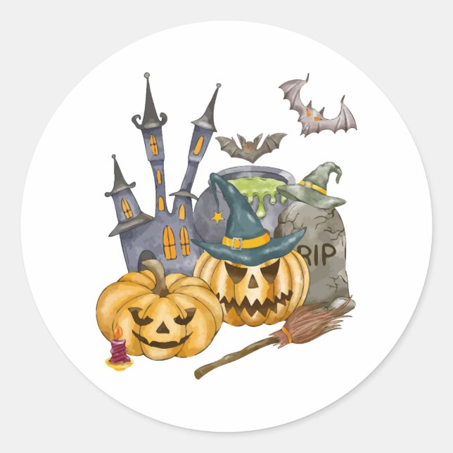 Halloween-Geschenk Shirt-Albtraum vor Weihnachten Runder Aufkleber (Vorderseite)