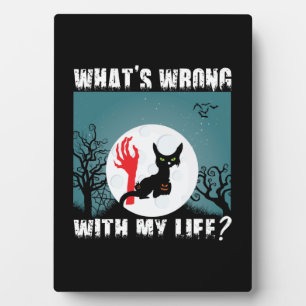 Halloween-Geschenk Was ist falsch an meinen lebe Fotoplatte