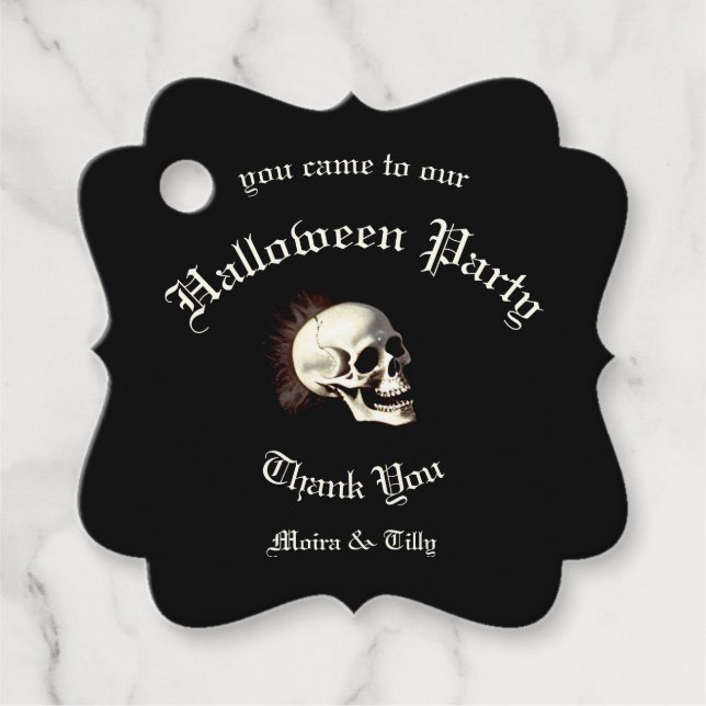 Halloween Geschenkanhänger (Vorderseite)