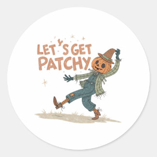 Halloween-Geschenkanhänger für Süßigkeitentaschen Runder Aufkleber