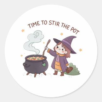 Halloween-Geschenkanhänger für Süßigkeitentaschen Runder Aufkleber