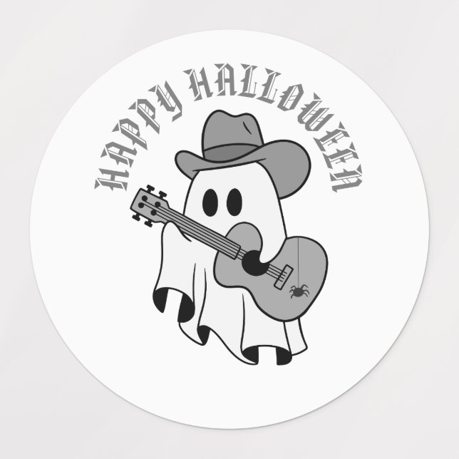 Halloween-Geschenke, niedliche Geisterspiele, Gita Etiketten (Design 1)