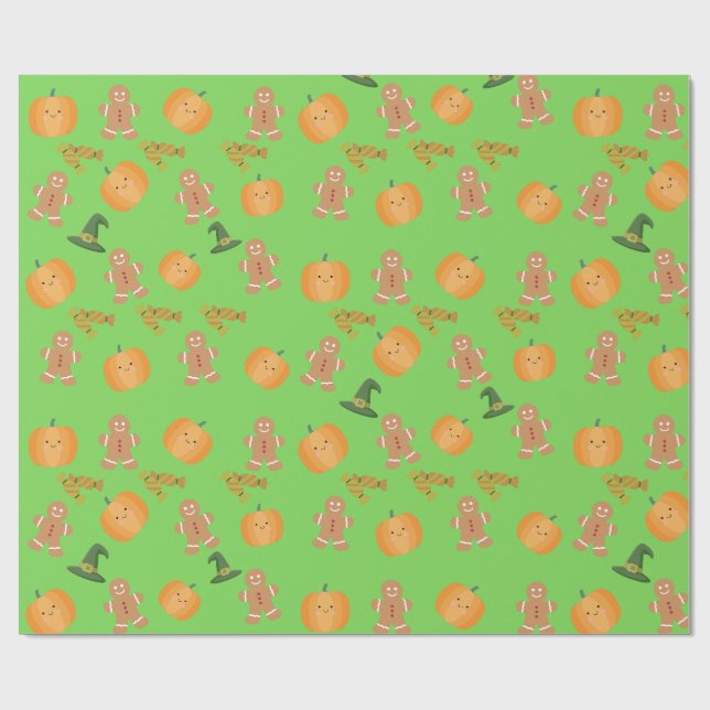 Halloween  geschenkpapier (Flach)