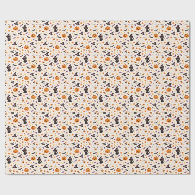 Halloween Geschenkpapier (Flach)