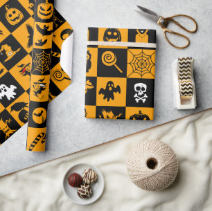 halloween geschenkpapier