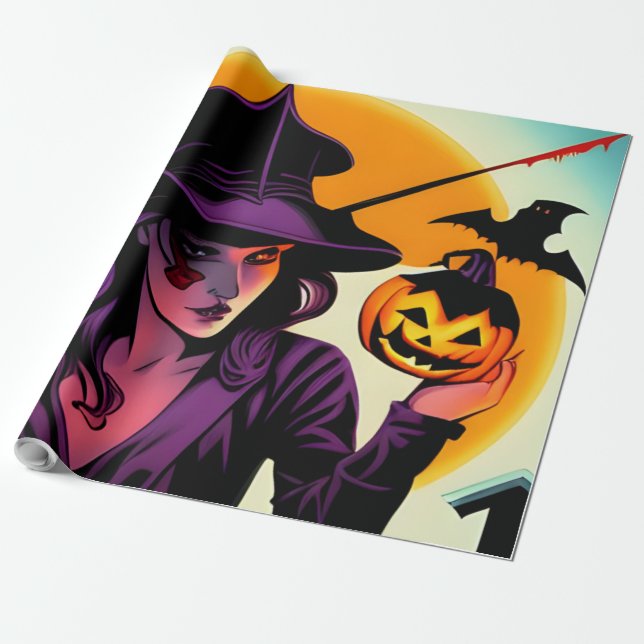Halloween Geschenkpapier (Ungerollt)