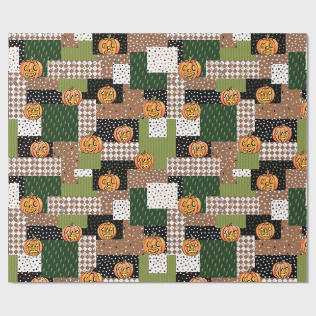 Halloween-Geschenkpapier-Flickwerk Geschenkpapier (Flach)