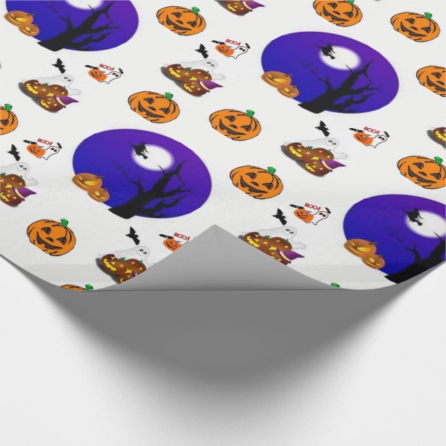 Halloween-Geschenkpapier Geschenkpapier (Ecke)
