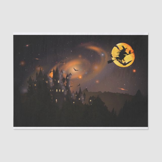 Halloween-Geschenkpapier Seidenpapier (Vorderseite)