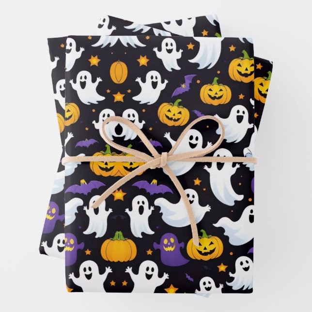 HALLOWEEN GESCHENKPAPIER SET (Beispiel)
