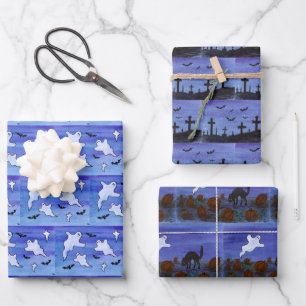 Halloween Geschenkpapier Set