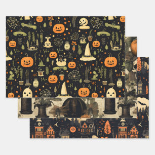 Halloween Geschenkpapier Set