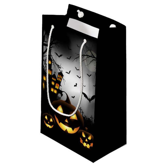 Halloween-Geschenktasche Kleine Geschenktüte (Vorderseite Schrägansicht)
