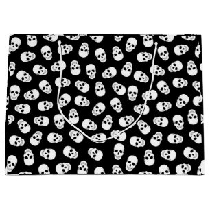 Halloween-Geschenktasche mit Skulpturen Muster Große Geschenktüte