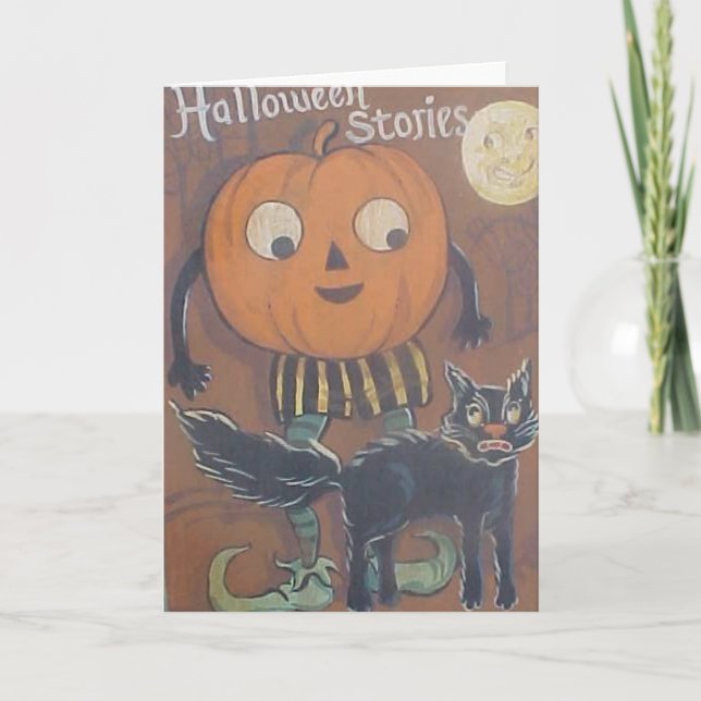 Halloween-Geschichten-Karte Karte (Vorderseite)