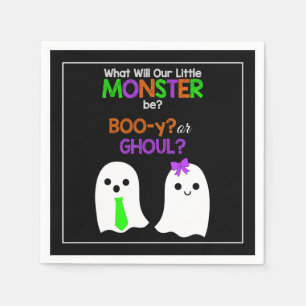 Halloween-Geschlecht decken Papierservietten auf