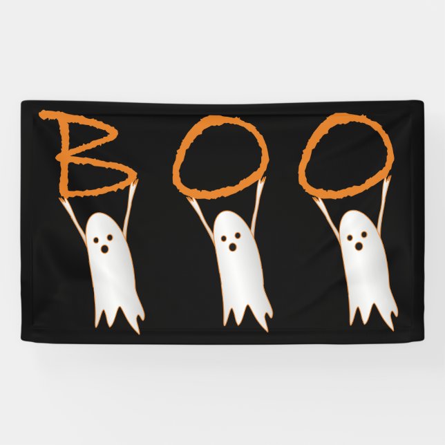 Halloween-Gespenster "BOO" Banner (Horizontal)