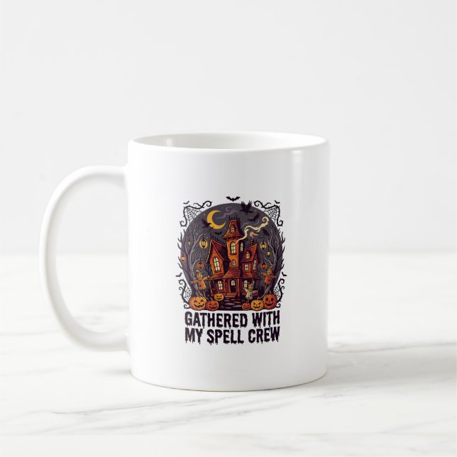 Halloween-Gespenstisches Erntefest Kaffeetasse (Links)