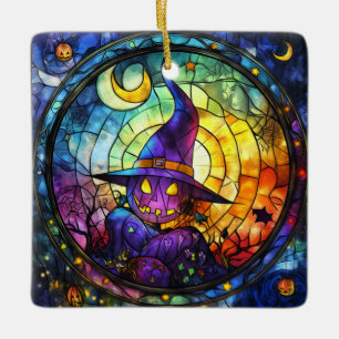 Halloween gesteinigtes Glas Steampunk-Ornament Keramikornament