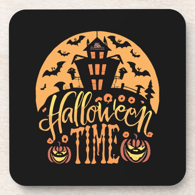 Halloween Getränkeuntersetzer (Vorderseite)