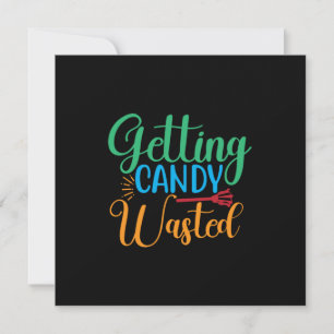 Halloween Getting Candy Wasted Birthday Einladung