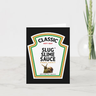 Halloween-Gewürzsauce-Flaschen-Schnecken-Schleimsa Karte