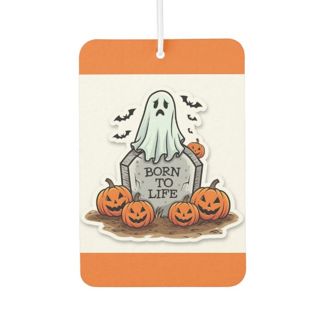 Halloween Ghost Autolufterfrischer (Vorderseite)