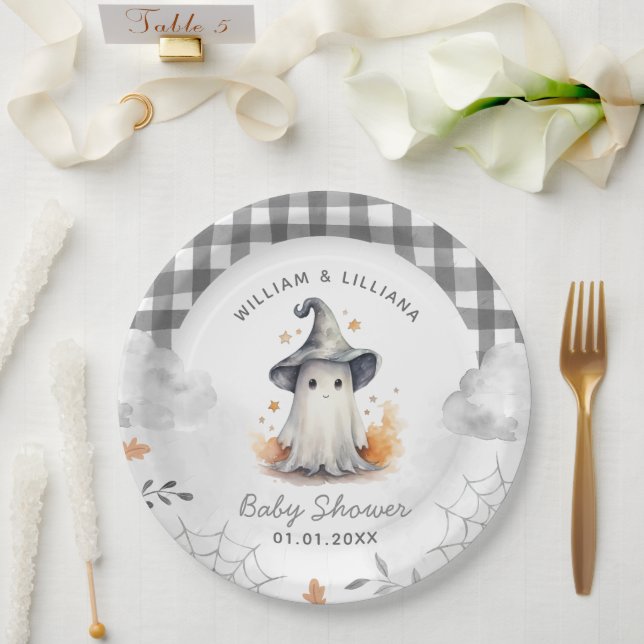 Halloween Ghost Baby Dusche Pappteller (Hochzeit)