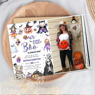 Halloween Ghost Baby Dusche Party Foto Einladung