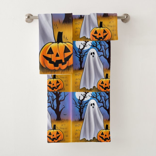 Halloween Ghost Bath Handtücher Set (Insitu)