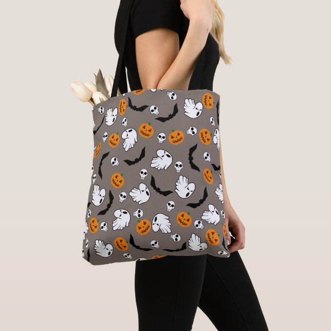 Halloween Ghost Bats Skull Pumpkin Tasche (Von Nahem)