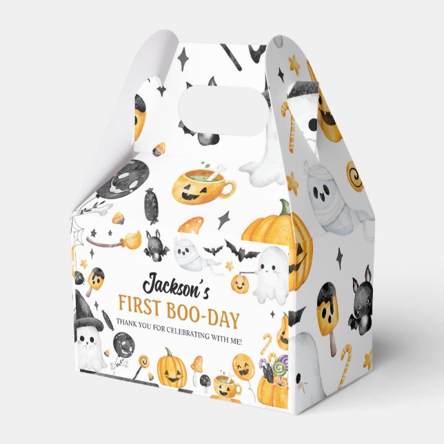Halloween Ghost Birthday Party Fevor Box Geschenkschachtel (Vorderseite)