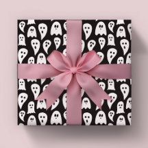 Halloween Ghost Black und White