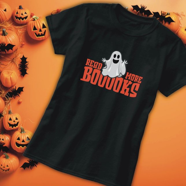 Halloween Ghost Book Lover T - Shirt (Von Creator hochgeladen)