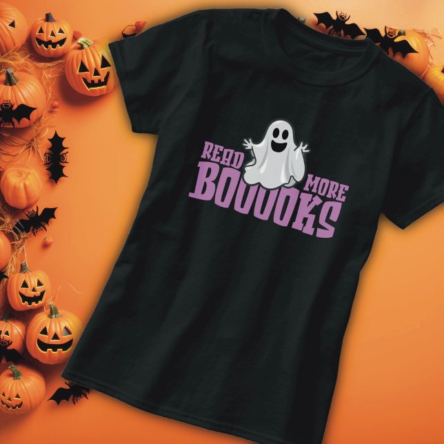 Halloween Ghost Book Lover T - Shirt (Von Creator hochgeladen)