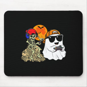 Halloween Ghost Boys Kids Gaming Beängstigend Skel Mousepad