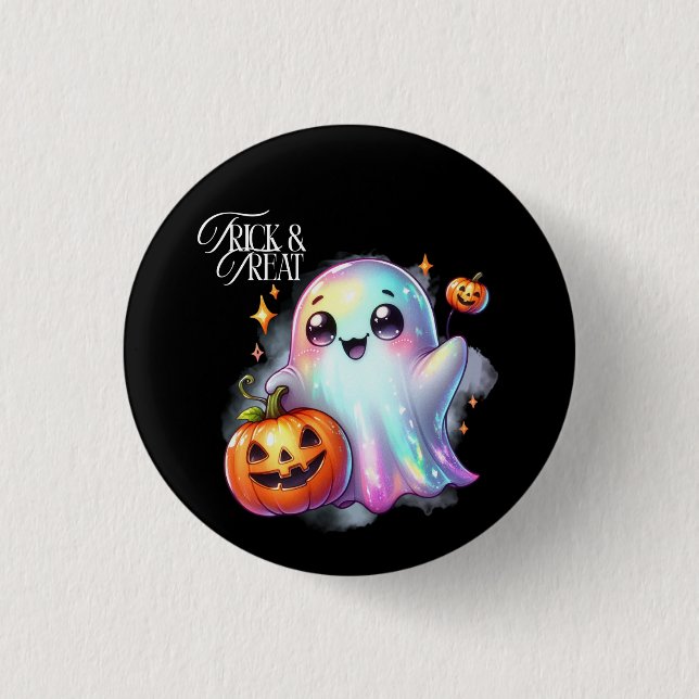 Halloween Ghost Button (Vorderseite)