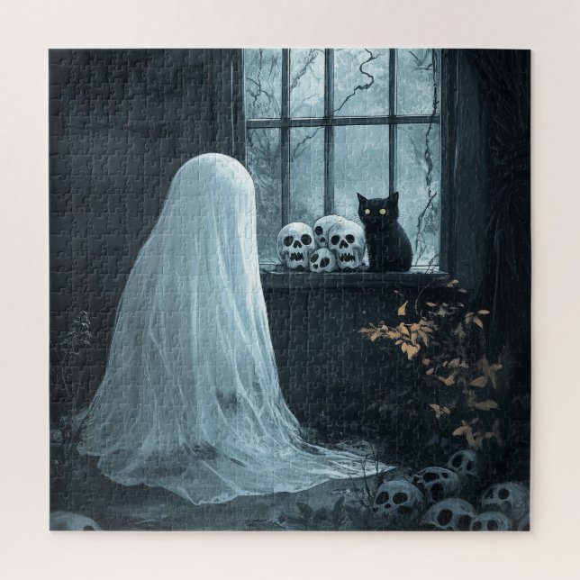 Halloween Ghost, Cat und Skuls (Vertikal)