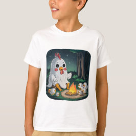 Halloween Ghost Chicken #7 Digitale Kunst T-Shirt