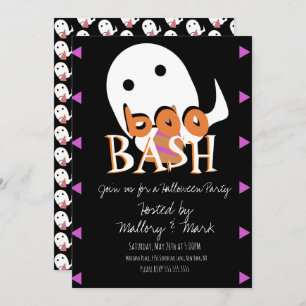 Halloween Ghost Costume Party Boo Bash Einladung
