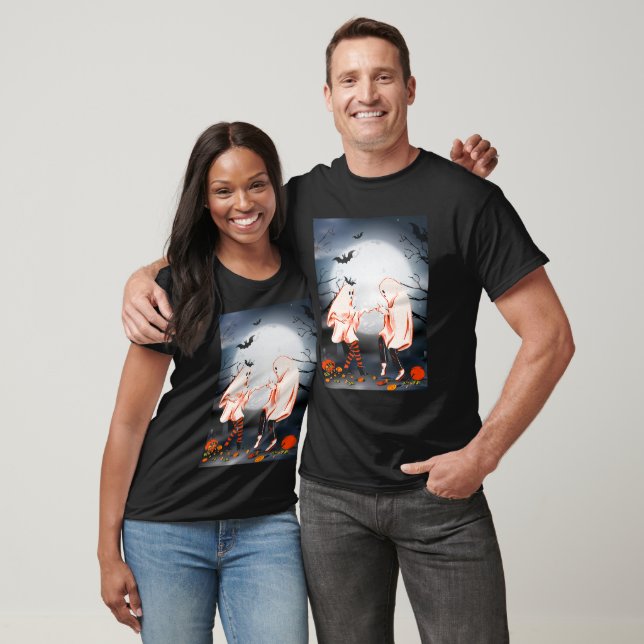 Halloween Ghost Dancing T-Shirt (Unisex)