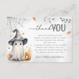 Halloween Ghost Dankeschön Karte
