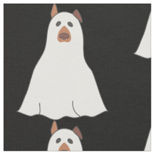 halloween ghost dog gruselig niedlich stoff