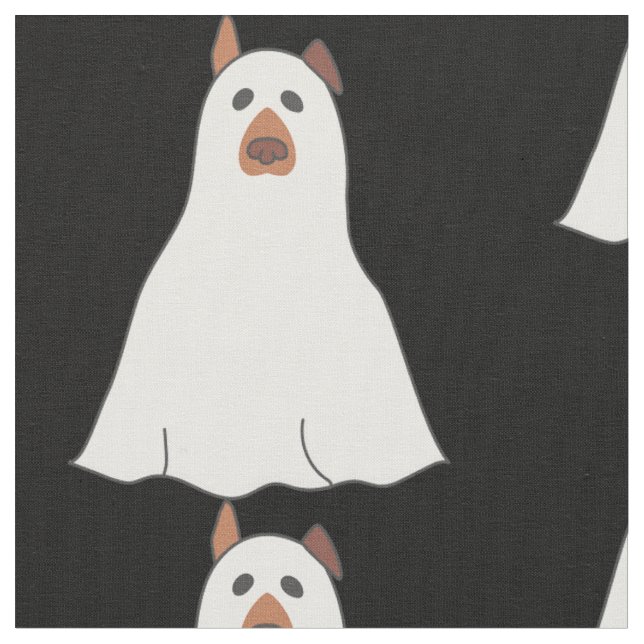 halloween ghost dog gruselig niedlich stoff (Nahaufnahme)