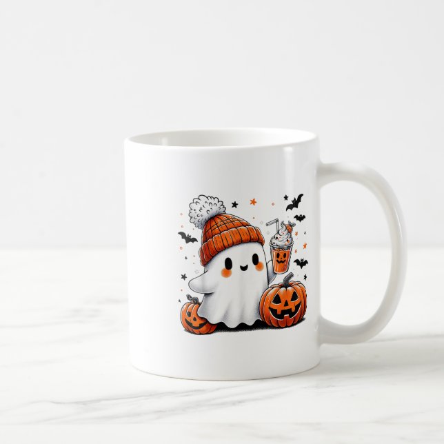Halloween Ghost Drink Kaffee Geist Eiskaffee M Kaffeetasse (Rechts)
