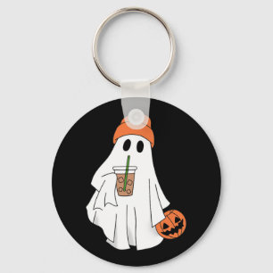 Halloween Ghost Drink Kaffee Geist Eiskaffee M Schlüsselanhänger