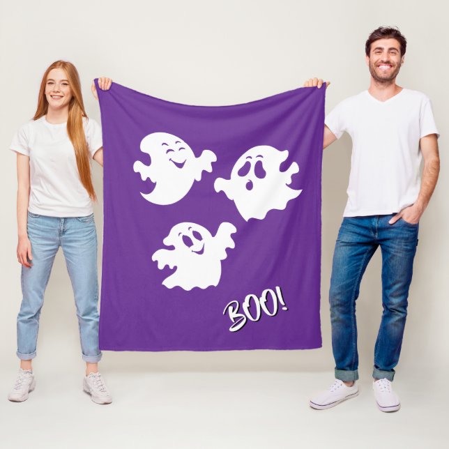 Halloween Ghost Fleecedecke (Beispiel)