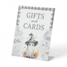 Halloween-Ghost-Geschenk und Kartentisch-Zeichen