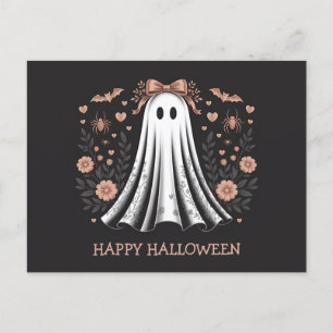 Halloween Ghost Girl Postcard Postkarte
